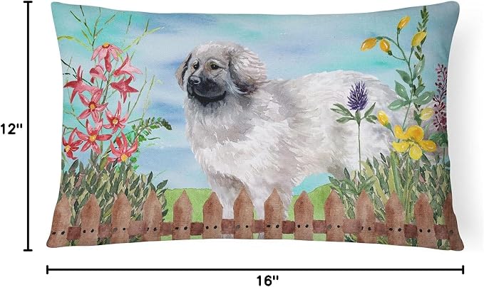 Caroline's Treasures CK1235PW1216 Moscow Watchdog Spring Canvas Fabric Decorative Pillow Machine Washable, Indoor Outdoor Decorative Pillow for Couch, Bed or Patio, 12HX16W