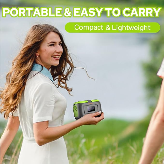 Solar Power Station with Solar Panel 40W, 120W 110V Portable Power Bank with AC Outlet for Outdoor Laptop Smart Device Camping RV Hiking Outdoor Backup Portable Battery with Solar Charger