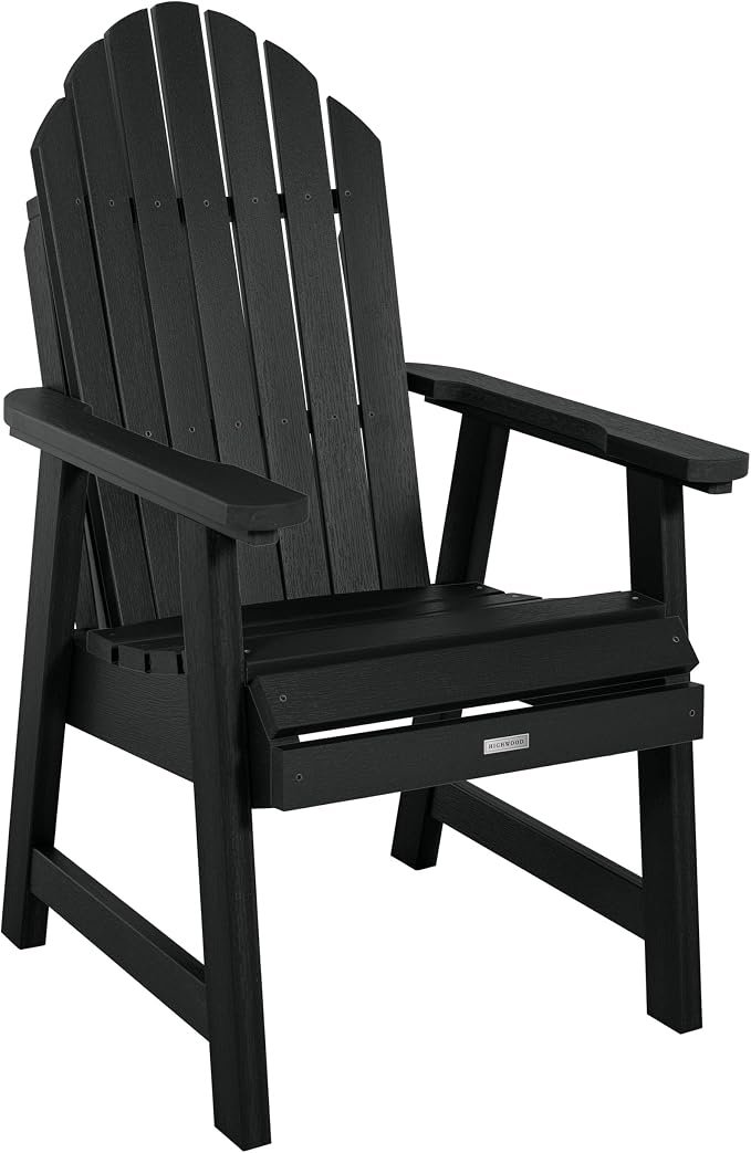 Highwood Hamilton Adirondack 7pc Dining Set, 84" x 42", Dining Height, Black