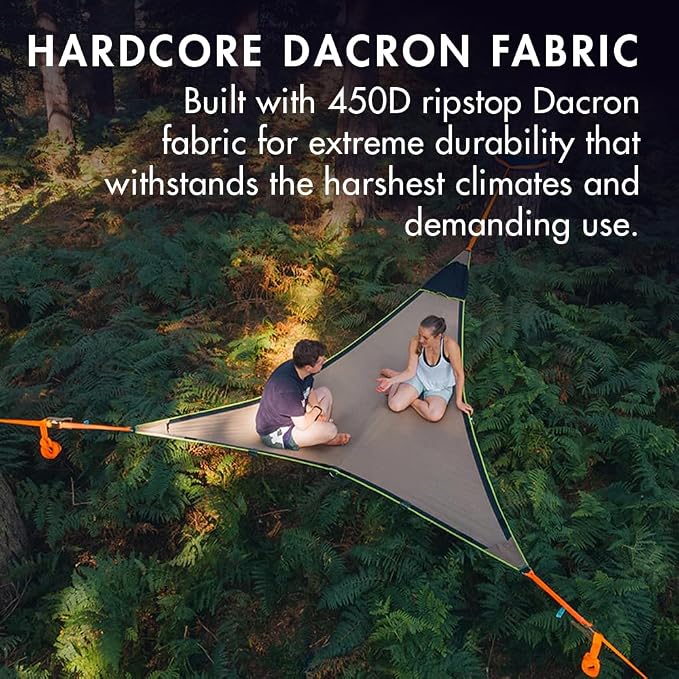 Tentsile Duo 2P Double Hammock – 2 Person Large Camping and Lounging Hammock for Backyards, Festivals, Outdoor Campouts, Designed in the UK (Safari)