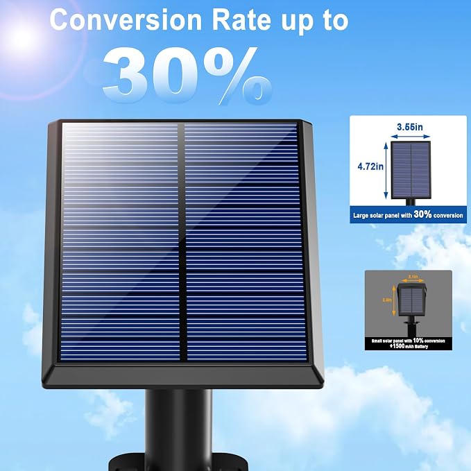 Solar Spot Lights Outdoor Waterproof IP65, Flag Landscape Spotlights | 6 Pack 4 Lighting Modes Solar Powered Spotlights Auto On/Off,Solar Garden Yard Pathway Wall Uplights for Outside,Warm White
