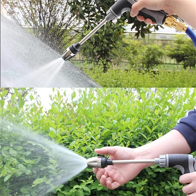 Hose Hawk Pressure Washer, Hosehawk Pro Multi Function High Pressure Water Jet with 360° Rotating Nozzle, 3 Spray Modes (Blu-3)