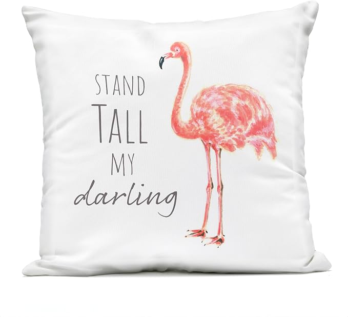 Stupell Industries | Stand Tall My Darling Motivational Phrase, 18 x 18 | Outdoor Pillow, Made in USA - By Reesa Qualia