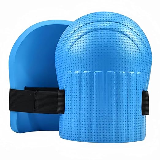 SUJAYU Gardening Knee Pads for Women, Soft Foam Knee Pads for Men Construction, Work Knee Pad for Men Women, Rodilleras Para Roofing Rodilleras Para Trabajo (Blue)
