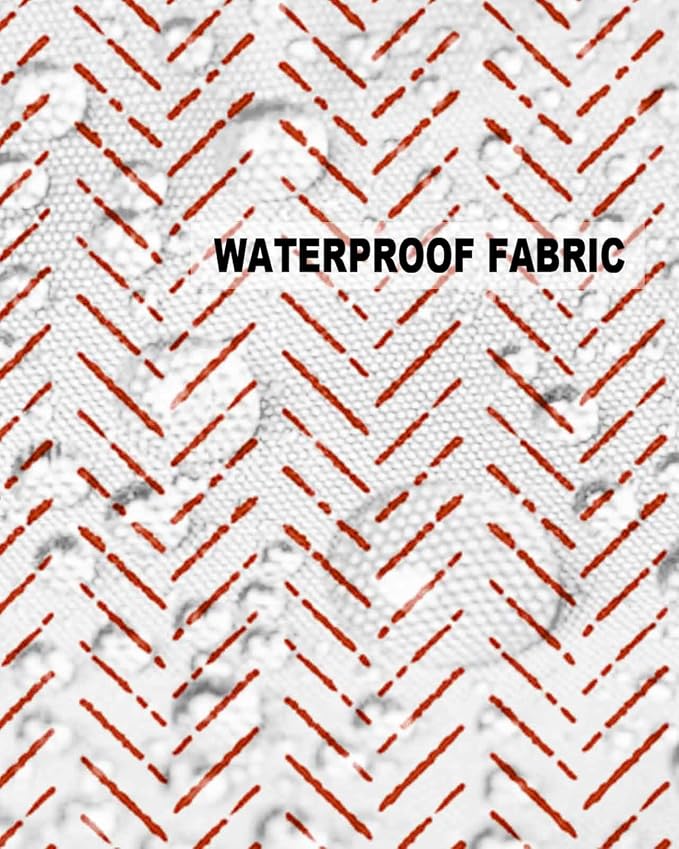 Orange White Striped Outdoor Pillow Covers Waterproof,All Weather Cushion Case Set of 2 Lumbar Pillowcase for Sofa Couch Bed Decor Patio Furniture 20"x12" Modern Geometric Minimalist Stripes