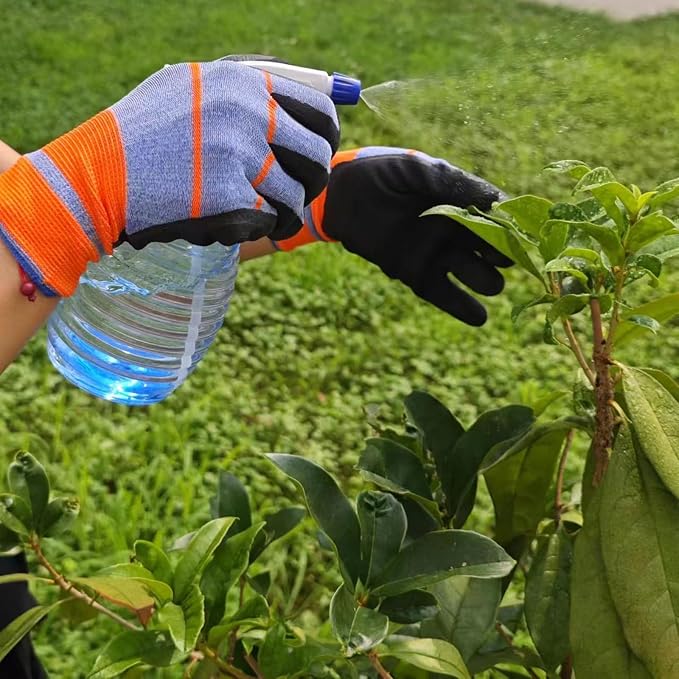 6 Pairs Gardening Work Gloves for Women & Men | Latex Coated, Protective, Summer Breathable, Lightweight Durable, Yard Chores, Planting, Weeding, Patio Outdoor Garden Tasks