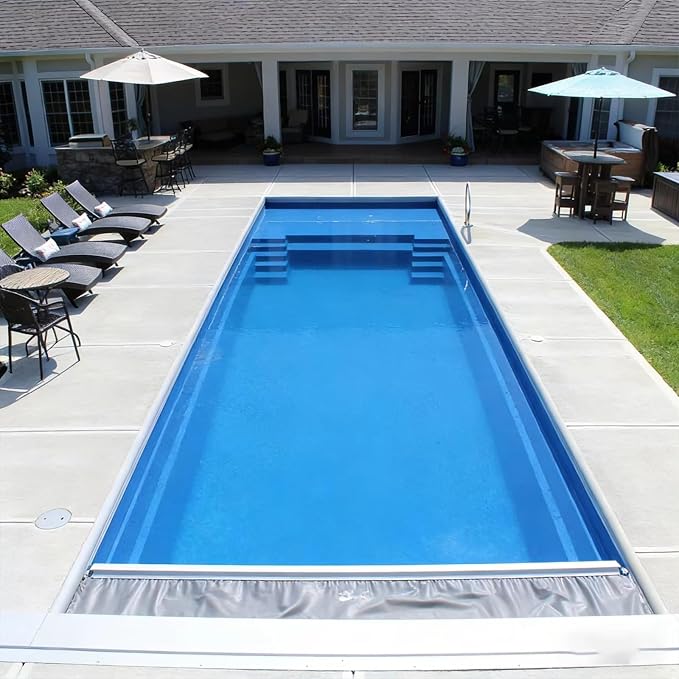 Backyard Large Above Ground Swimming Pool Container Shipping with Ladder for Adults for Water Games, Parties, and Daily Relaxation