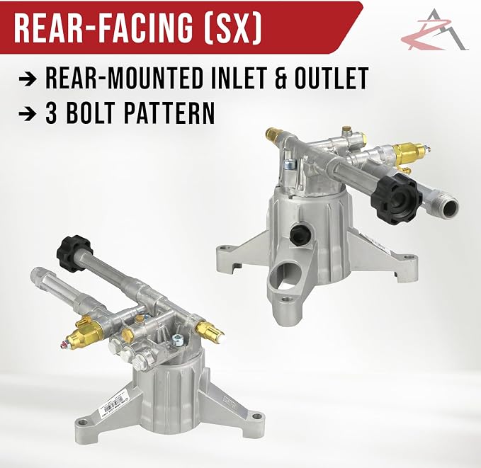 The ROP Shop 2600 psi, 7/8" Shaft, Left-Handed, Power Pressure Washer Pump & Deluxe Spray Kit