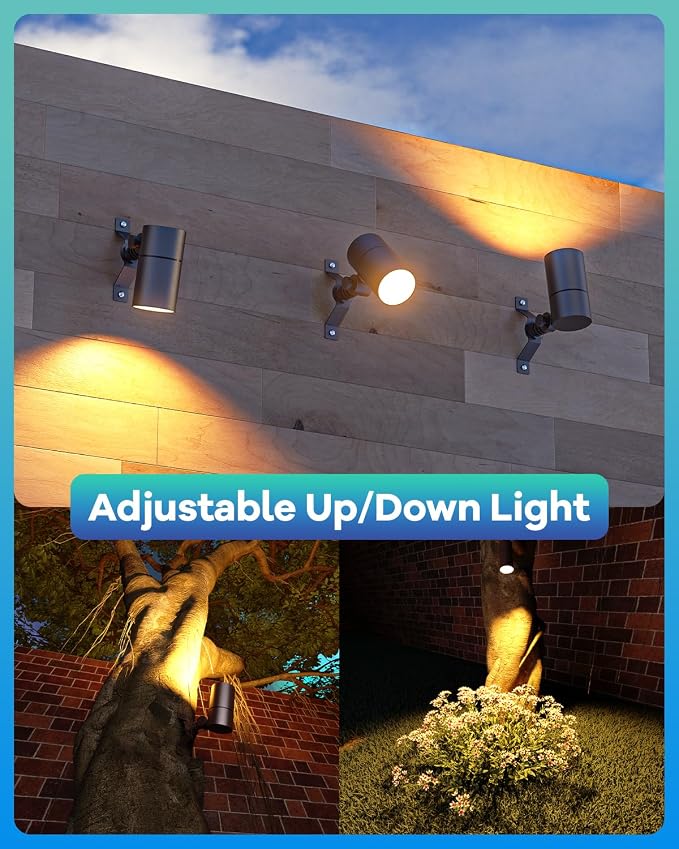 12V Low Voltage Landscape Light for Down Light Tree Lights, Remote Control RGBW MR16 LED Bulb, RGB+CCT Tunable 2700K-6500K, IP65 Waterproof Spotlight for Outdoor Garden Yard Fence (Brown)