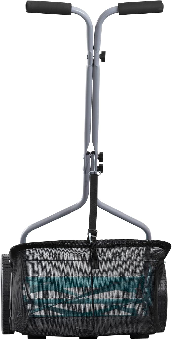 American Lawn Mower Company 1304-14GC 14-Inch 5-Blade Push Reel Lawn Mower with Grass Catcher, Mint