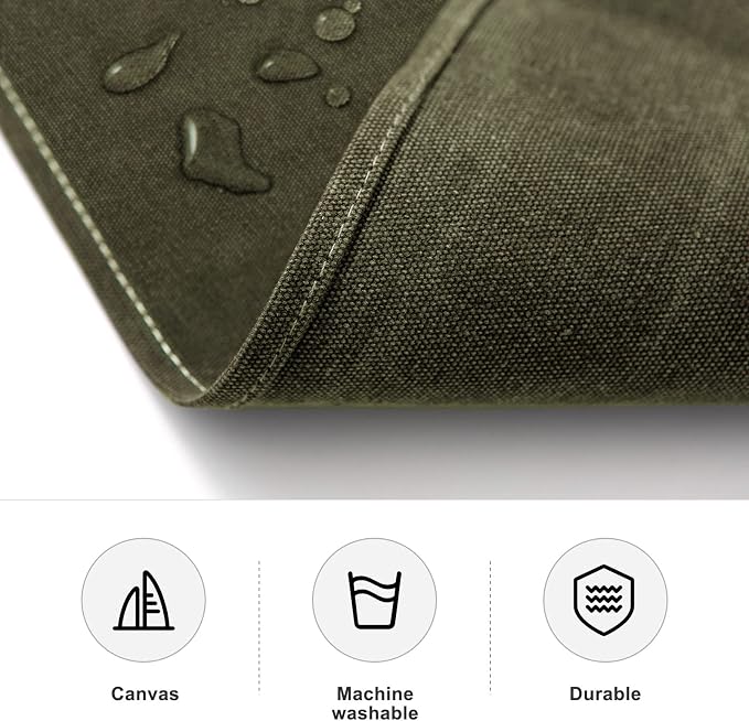 Hongsome Cotton Canvas Cross Back Apron for Art Painting Garden Chef Bartender Work,Women Men 3 Pockets Waterproof M-XXL