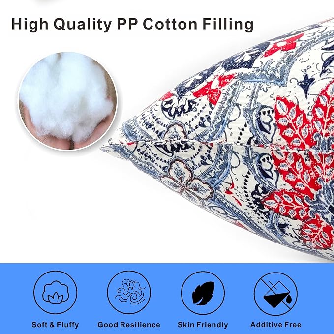 JMGBird Outdoor Throw Pillow Outdoor Patio Pillows for Couch | 18x18 Outdoor Pillow inserts included Waterproof Throw Pillows Outdoor Accent Pillows for Patio Furniture