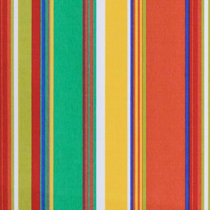 RSH DECOR: Square Throw Pillows Set of 4 | 17" x 17" | All-Weather Spun Fabric | Water and Fade-Resistant | Outdoor Accent Pillows for Patio Furniture | Bright Colorful Garden Red Stripe
