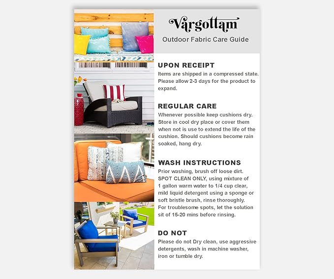 Indoor/Outdoor Polyester Fabric Lumbar Pillow Cover, All-Weather Waterproof Rectangular Cushion Case for Patio Furniture, 16 x 24 Set of 2 - Blue