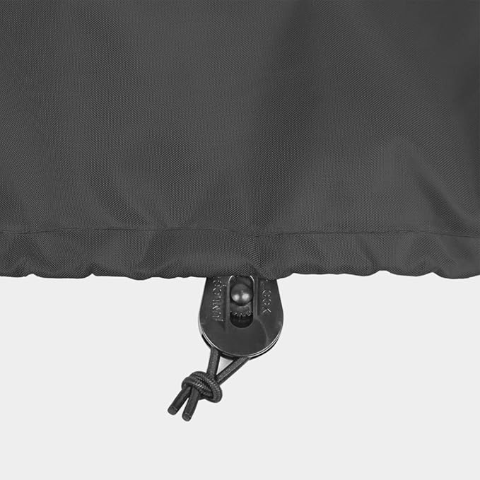 Patio Coffee Table Cover, Waterproof Rectangular Small Side Table Cover for Outdoor Furniture 48L x 26W x 18H inch, Black