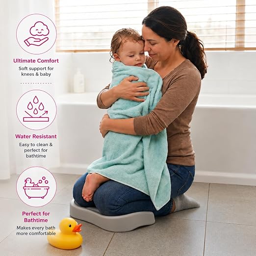 HUDU HEALTH Large Kneeling Pad Gardening Kneeler Baby Bath Knee Memory Foam Mat Cushion, Aqua