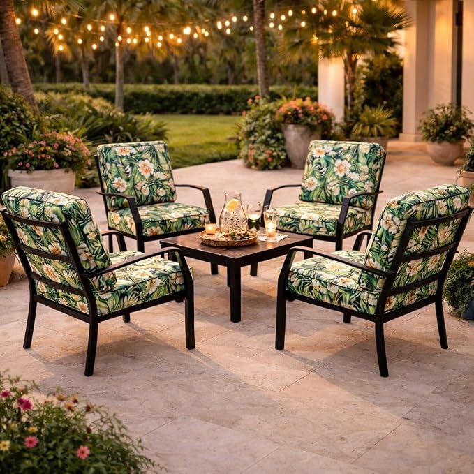 BrylaneHome Bh Outdoor Performance 2-Section Deep Seating Cushion - Cypress Midnight