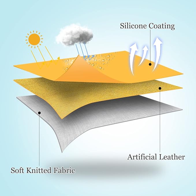 Summer Outdoor Set of 2 Silicone Waterproof Lumbar Pillow Covers 12x20 Inch Fadeproof Durable Rectangle Pillowcase Decorative for Garden Patio Tent Sunbrella Balcony Bench Sofa, Yellow