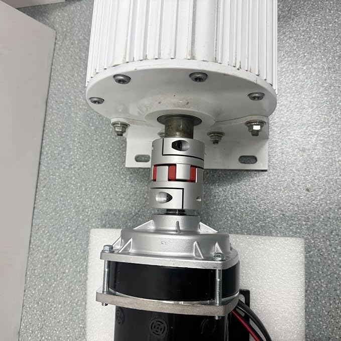 10KW Low-Speed 3-Phase Permanent Magnet Generator (12V-380V) with DC Drive Motor (DC-48V+AC120V)