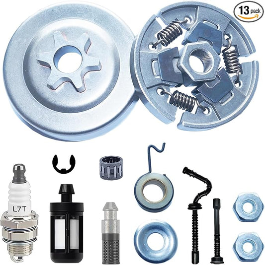 3/8" 6T MS170 Clutch Drum Sprocket for Stihl 017 018 019 019T 021 023 025 MS180 MS190 MS210 MS230 MS250 Chainsaws Replace OEM 1123 640 2003 1123 640 2073