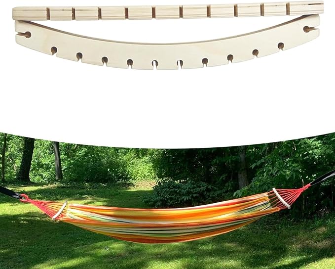 Hammock Spreader - Wooden Portable Support Bar Set, Detachable Hanging Bed Separator Rods, Outdoor Relaxation Accessories for Camping Backyard Patio Garden RV Balcony Tree Yard Park Summer