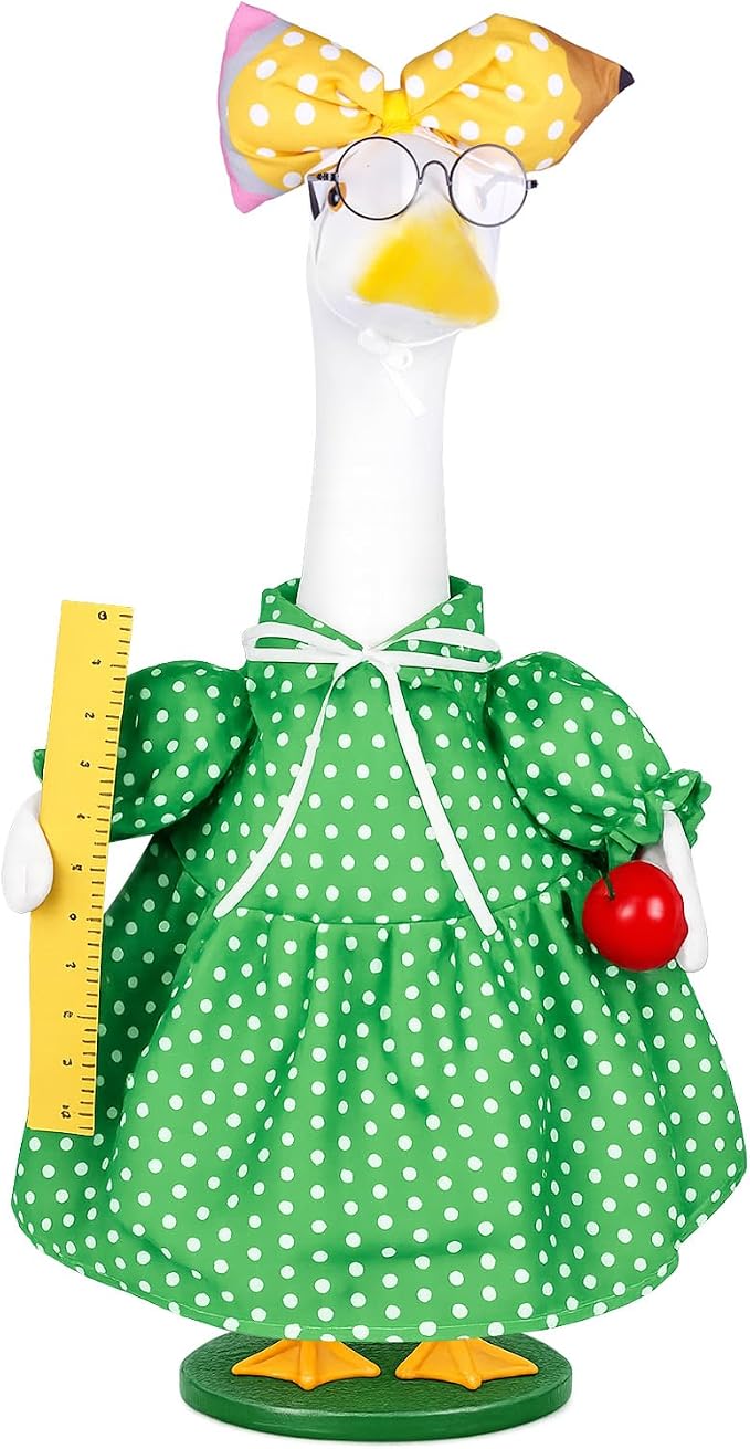Back to school porch goose outfits (Teacher)
