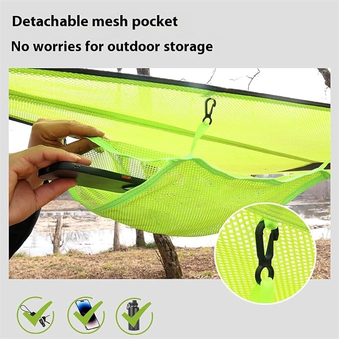 Camping Hammock， Portable Camping Hammock with Storage Bags(3m(9.8ft))