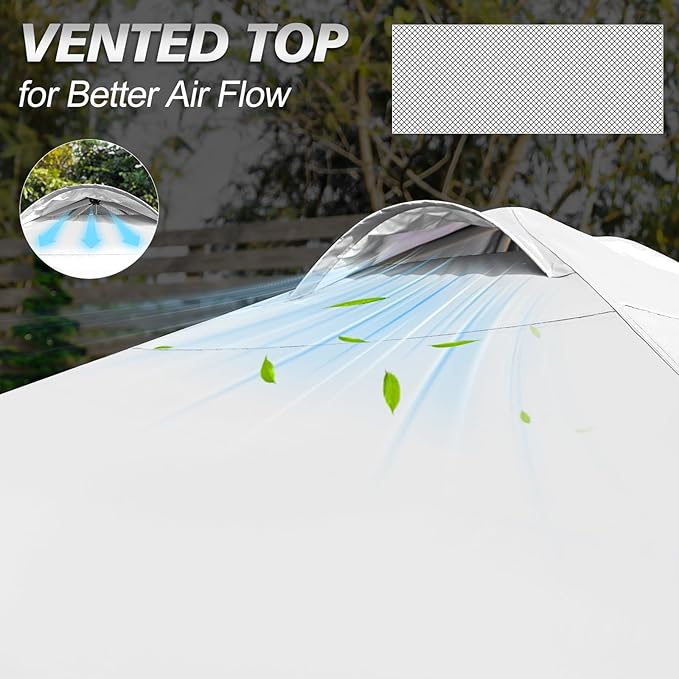 WEIZE 10x10 Pop Up Canopy Tent, 1-Button Push Setup Canopy Tent with 1 Sidewall, Adjustable Height Instant Portable Shelter, Portable Roller Bag,Easy Outdoor Sun Shade for Events,4 Weight Bags,White