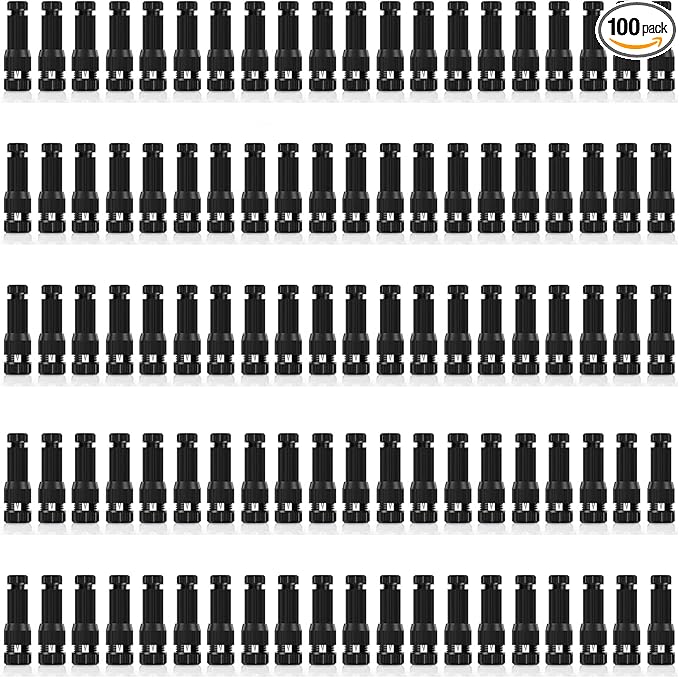 iCreating 100Pack Low Voltage Wire Connector, Landscape Lighting Connectors Waterproof for 12/2 14/2 Gauge Cable Low Voltage Connector for Outdoor Path Lights Spotlights In-Ground Lights