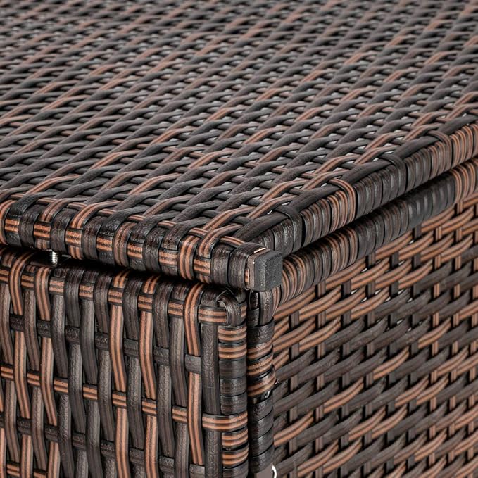Simple and Practical Outdoor Deck Box Storage Box Brown Gradient