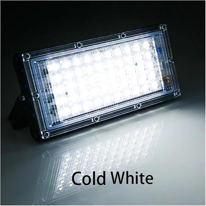 LED Flood Light Spotlight 100W 50W Outdoor Waterproof Reflector Floodlights Street Wall Lamp Garden Lighting(4pcs,Warm White_100W)