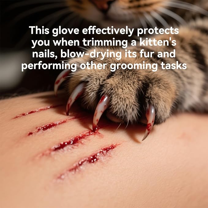 Animal Handling Gloves – Bite-Proof, Multi-purpose, Pet Leather Gloves with Padding