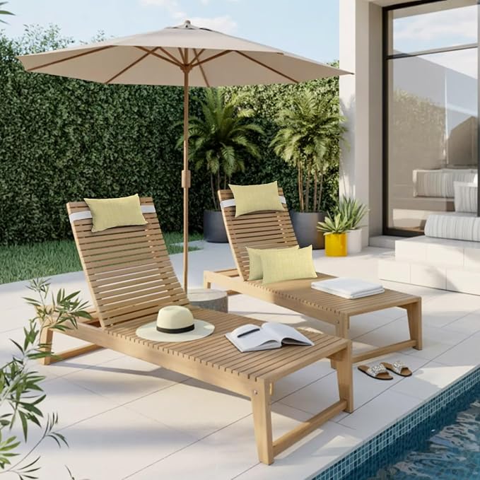 Outdoor Lumbar Pillow Set of 2, Lemon Yellow Waterproof Beach Headrest Pillow with Inserts, Farmhouse Vintage Yellow Solid Color Modern Recliner Throw Pillows for Patio Furniture, 12 x 20