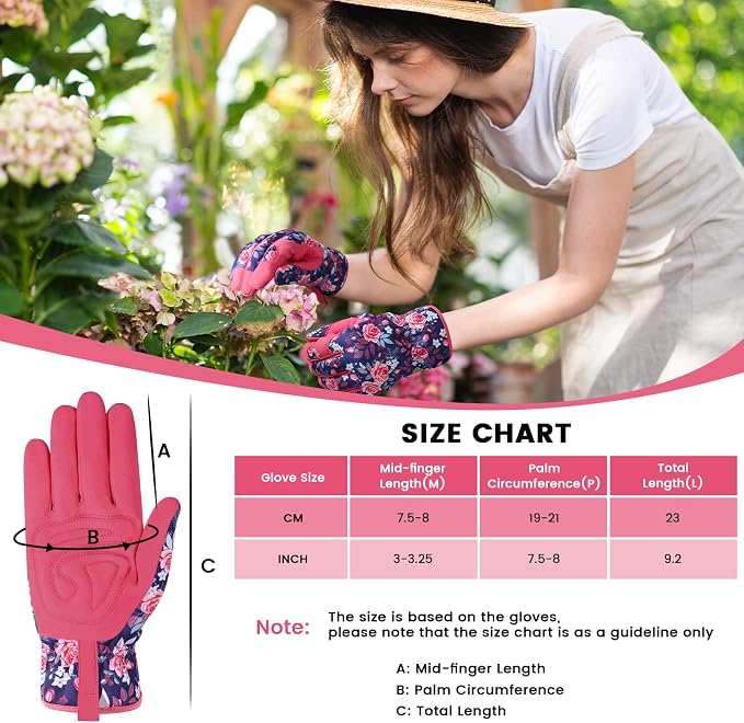 Gardening Gloves,Garden Gloves for Women Firm Grip Breathable Thorn Proof