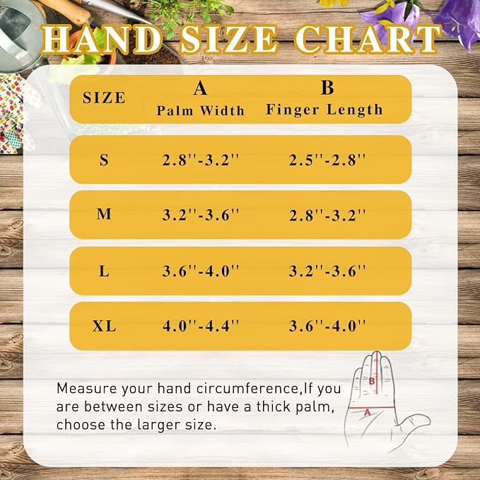 HANDLANDY Rose Pruning Gloves for Men Women, Thorn Proof Gardening Gloves | Long Leather Gardening Gloves, Breathable Leather Gauntlet, Best Garden Gifts & Tools for Gardener (Caramel Brown, L)