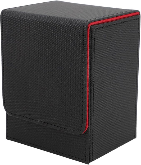 Drfeify PU Leather Card Deck Box, Magnetic Closure Tarot Card Storage Box with Soft Felt Lining for Over 100 Cards, Portable and Elegant (#2)
