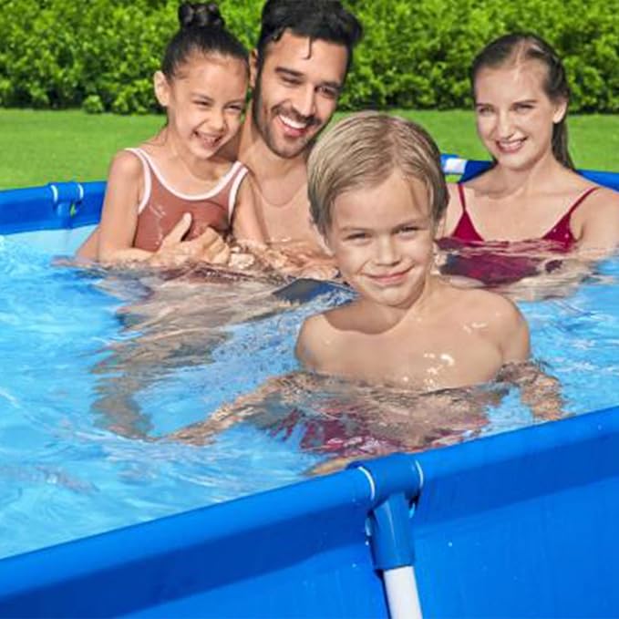 Bestway 8.5t x 5.5ft x 24in Rectangular Above Ground Pool Frame with Filter Pump