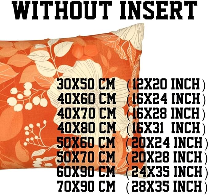 Outdoor Pillows White Pillow Covers 16x31 Inch Set of 2 Throw Pillow Covers, Orange Throw Pillows, Rectangular Lumbar Pillows Cushion Covers Decorative Pillows for Couch Garden Patio Furniture J215