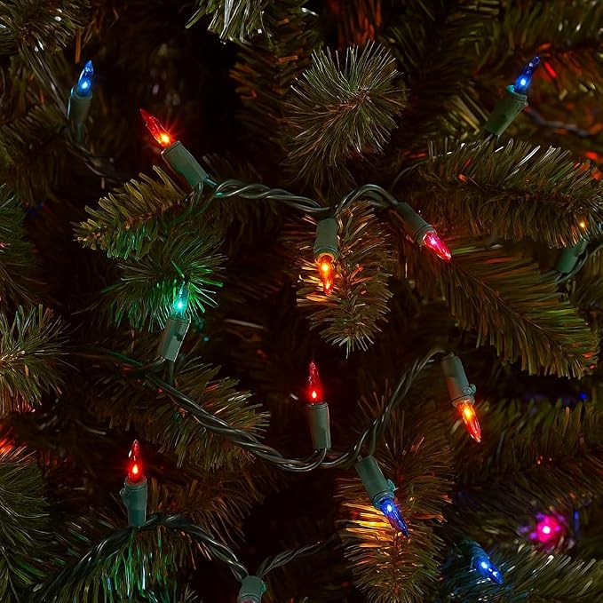 Novelty Lights 11 Feet 50 Bulbs Multicolor Incandescent Mini Lights