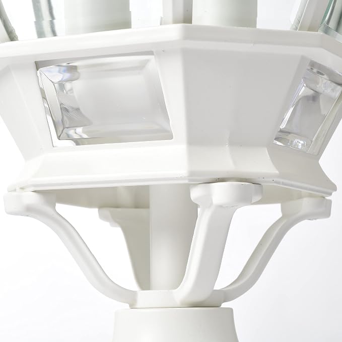 Nuvo 3 Light - 21 in. Post Lantern - Clear Beveled Glass