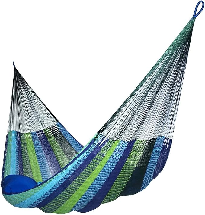 Handmade Matrimonial Hammock - Hammocks Rada Handmade Yucatan Hammock - Artisan Crafted (Ocean)