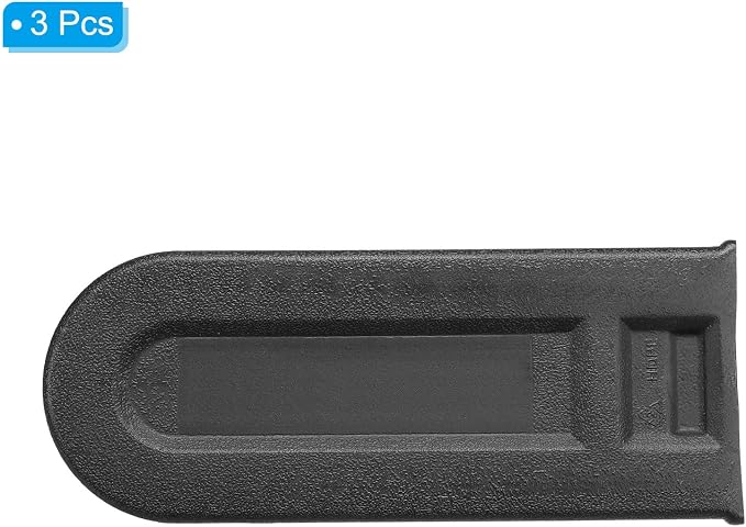 PATIKIL 8 Inch Chainsaw Chain Cover, 3 Pack Chain Saw Bar Protective Cover Plastic Chainsaw Saw Bar Scabbard Cover for Garden Chainsaw, Black
