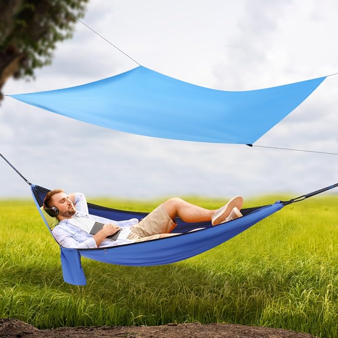 Ultra-Light Travel Camping Hammock,200kg Load Capacity,Breathable,Quick-Drying for Outdoor Indoor Garden