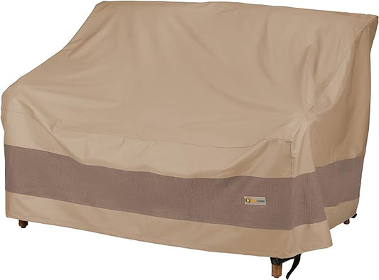 DUCKCOVERS® Elegant Water-Resistant 58 Inch Patio Loveseat Cover, Patio Bench Cover