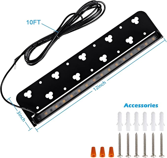 12inch Retaining Wall Lights 5W LED Hardscape Paver Lighting,5000K Daylight White Waterproof Outdoor Step Lights,12V AC/DC Low Voltage Landscape Lighting-8Packs