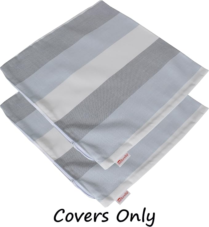 Outdoor/Indoor Sunbrella Throw Pillows Square Set of 2 Pieces 16 inch x 16 inch Direction Dew - Cover Only, Insert Not Included