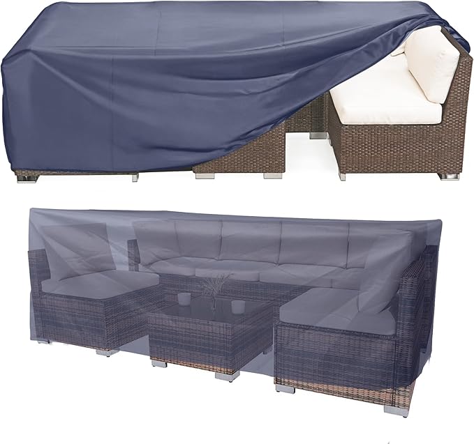 Outdoor Loveseat Cover,Waterproof for Outdoor Couch Cover, Outdoor Sofa Covers, Patio Furniture Covers, Patio Furniture Set, 82" W x 39" D x 36" H Grey