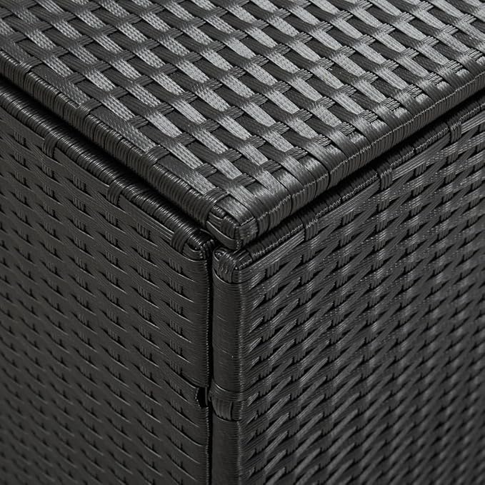 Deck Box Large Outdoor Storage for Patio Furniture,Garden Tools, Pool Supplies,Weatherproof and UV Resistant,Outdoor Backyard Patio Storage Deck Box Container,70.8"x35.4"x29.5" Black -AA