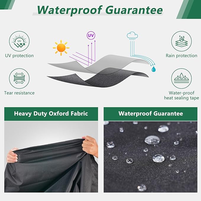 Patio sofa Covers,600D Heavy Duty and Waterproof Outdoor Garden Patio Furniture Covers Fits Up to 79W x 37D x 35H inches