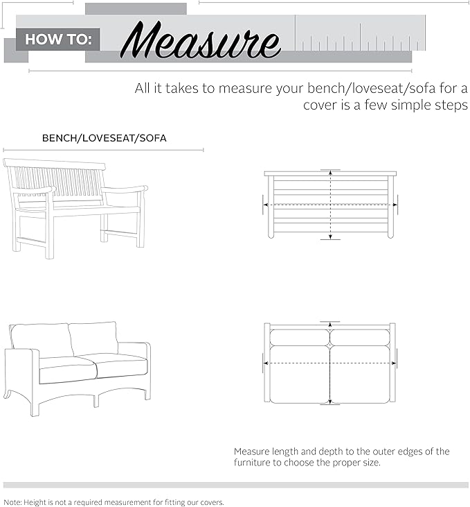 Classic Accessories Veranda Water-Resistant 58 Inch Deep Seated Patio Sofa/Loveseat Cover, Patio Furniture Covers